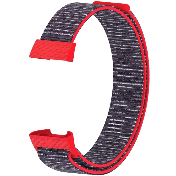 Cinturino in nylon per Fitbit Charge 3 & 4 - rosa acceso