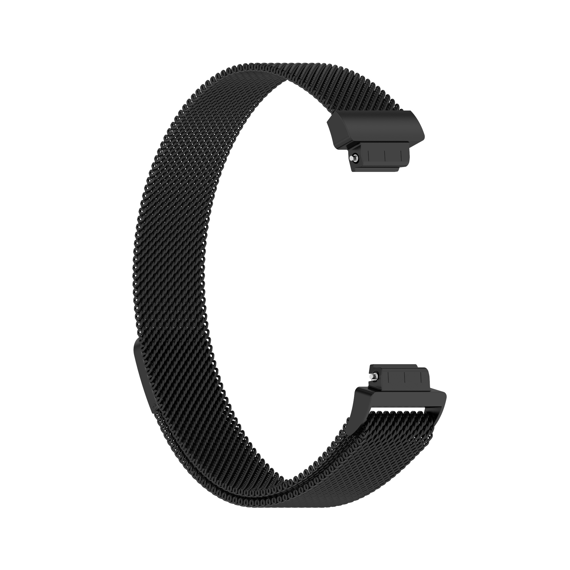 Cinturino loop in maglia milanese per Fitbit Inspire 2 - nero