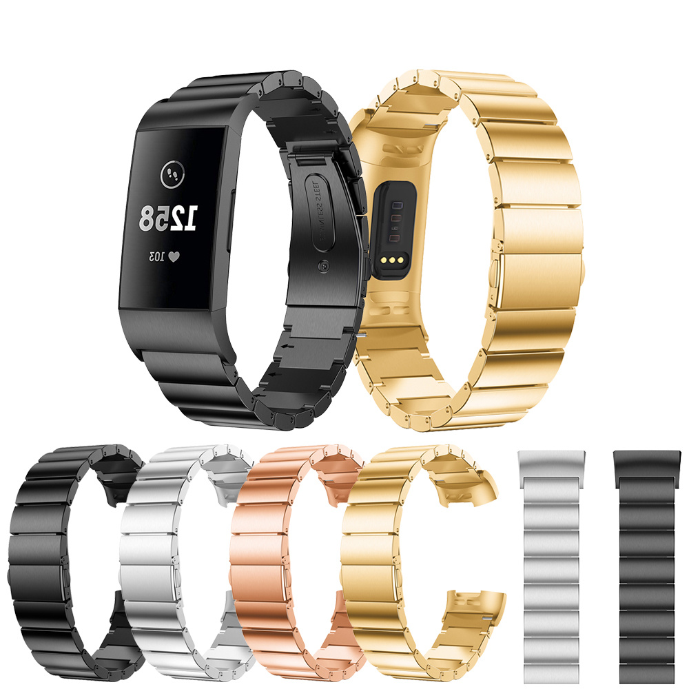 Cinturino a maglie per Fitbit Charge 3 & 4 - argento