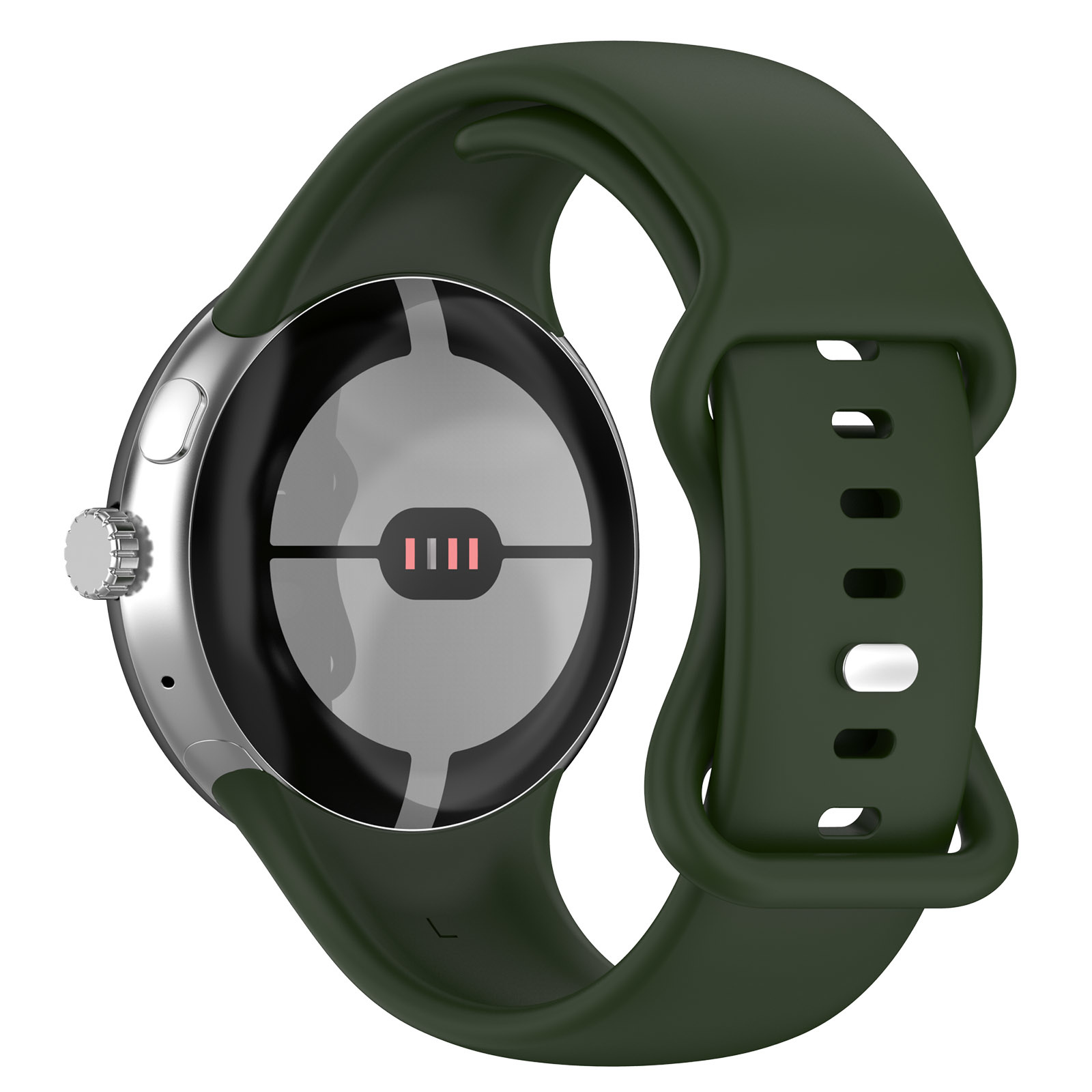 Cinturino sport per Google Pixel Watch - verde militare