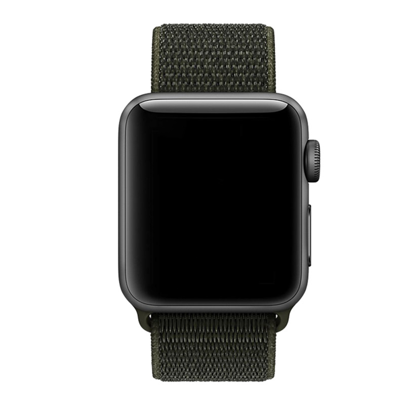 Cinturino nylon sport loop per Apple Watch - oliva