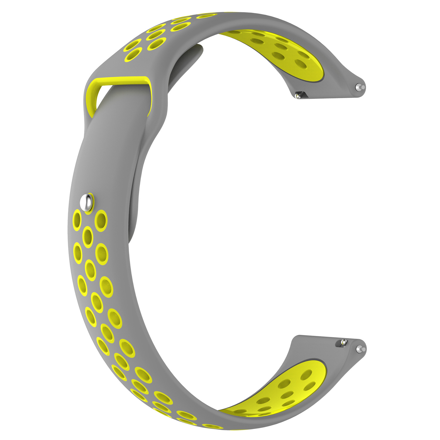 Cinturino doppio sport per Huawei Watch GT - grigio giallo