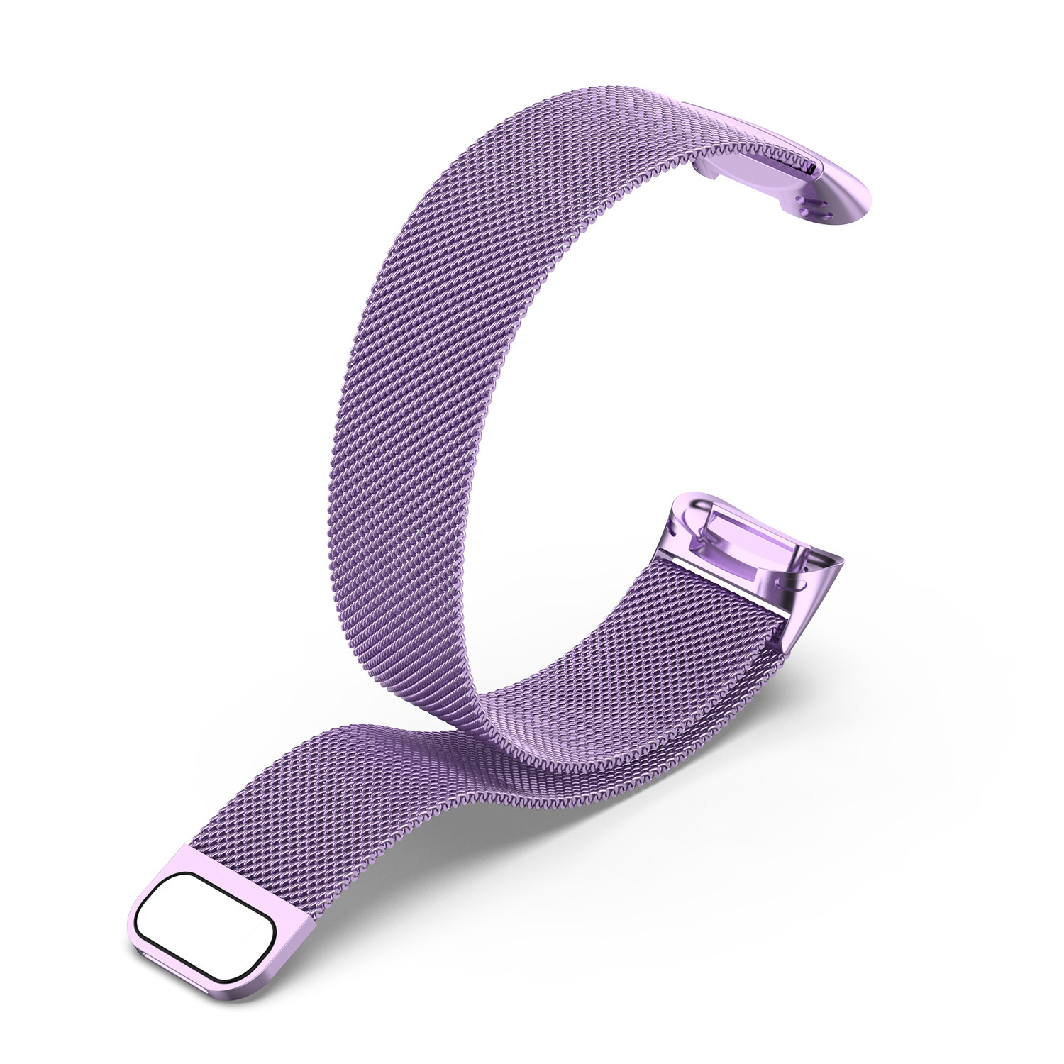 Cinturino loop in maglia milanese per Fitbit Charge 5 - viola