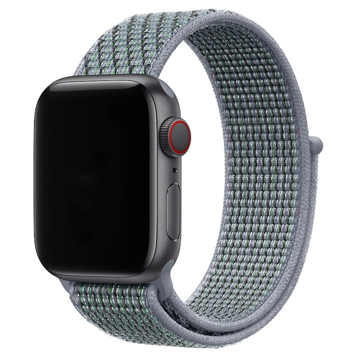 Cinturino nylon sport loop per Apple Watch - nebbia ossidiana