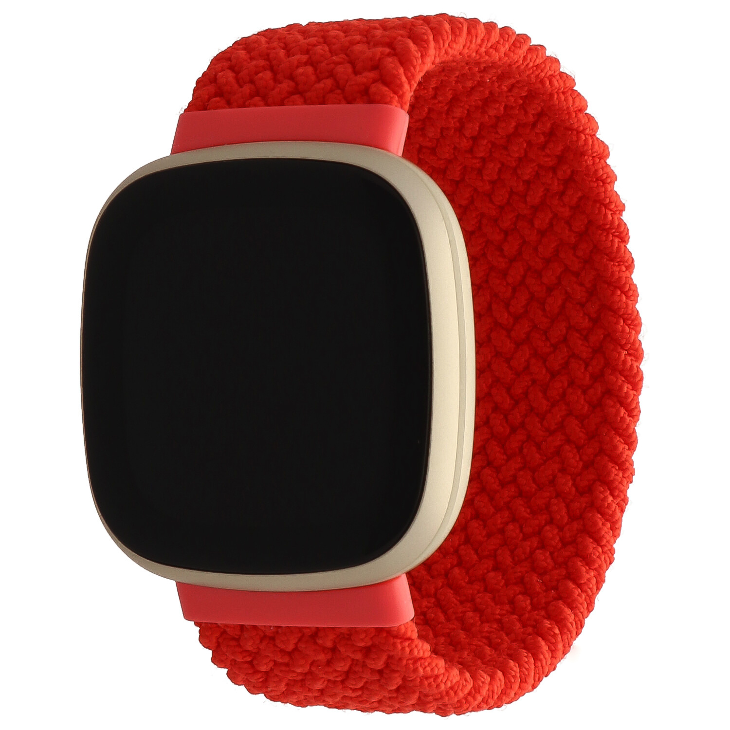 Cinturino Solo intrecciato in nylon per Fitbit Versa 3 / Sense - rosso