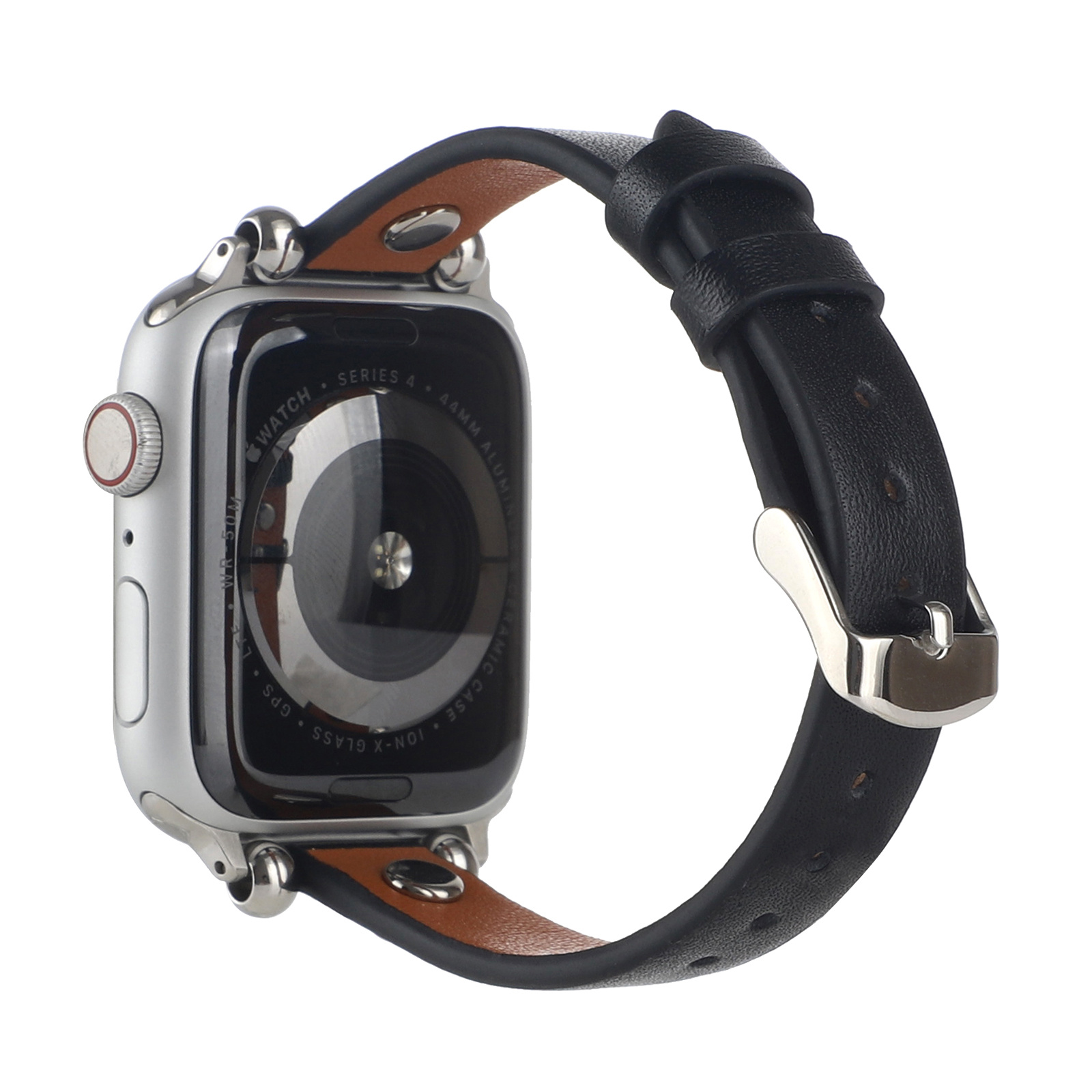 Cinturino smart in pelle per Apple Watch - nero