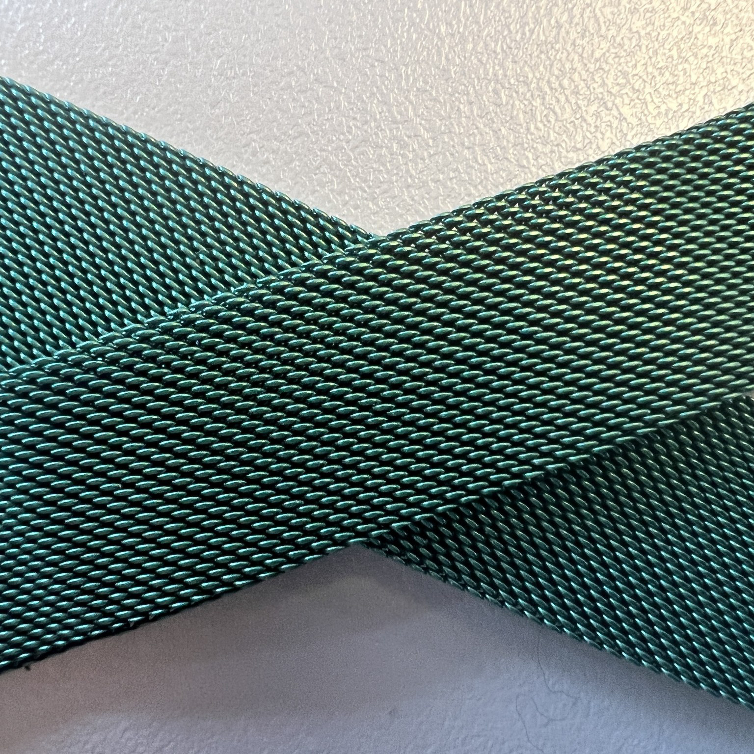 Cinturino loop in maglia milanese per Apple Watch - verde scuro