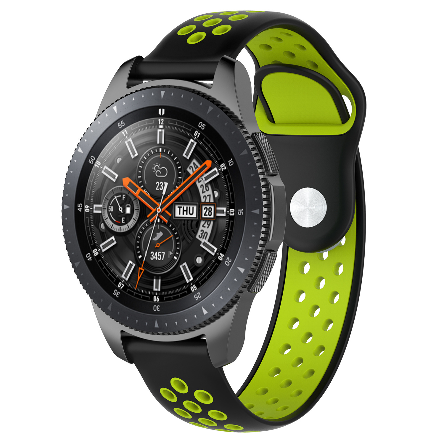 Cinturino doppio sport per Samsung Galaxy Watch - nero verde
