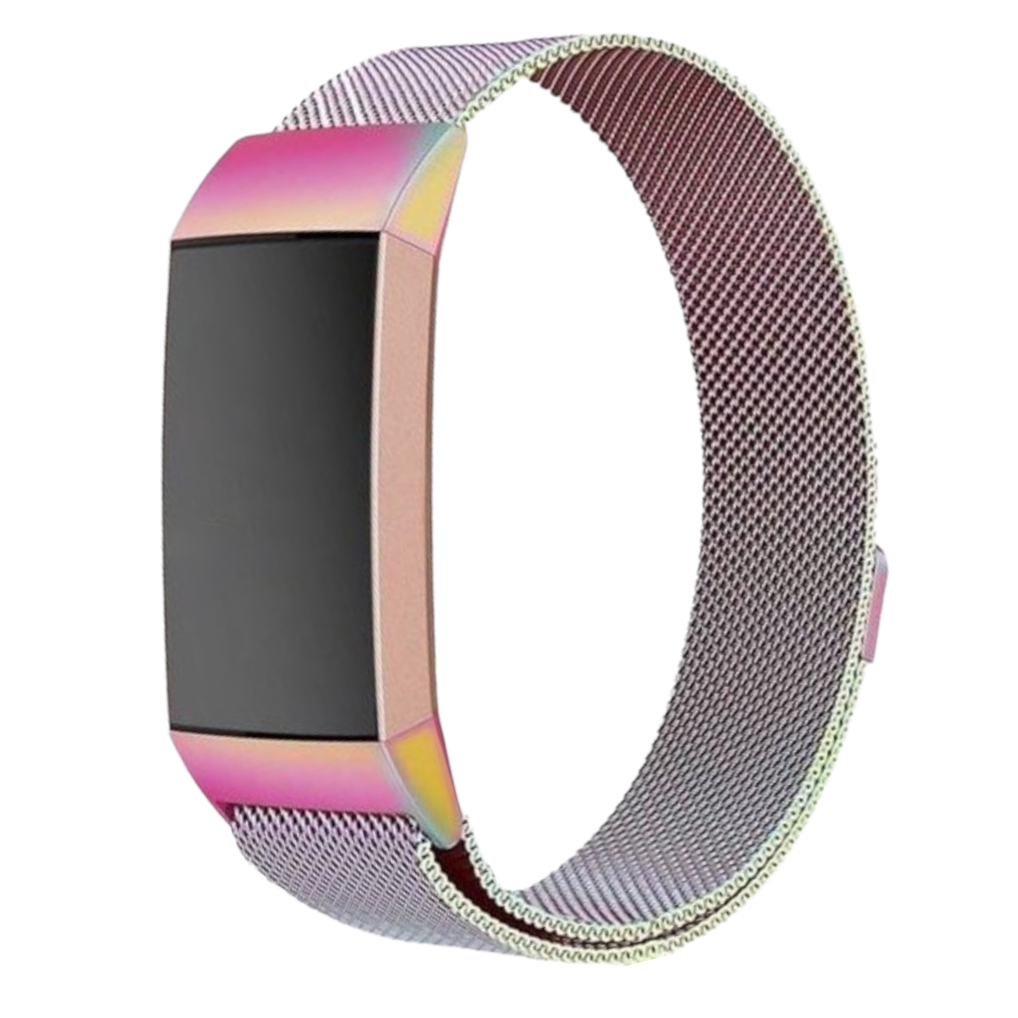 Cinturino loop in maglia milanese per Fitbit Charge 3 & 4 - colorata