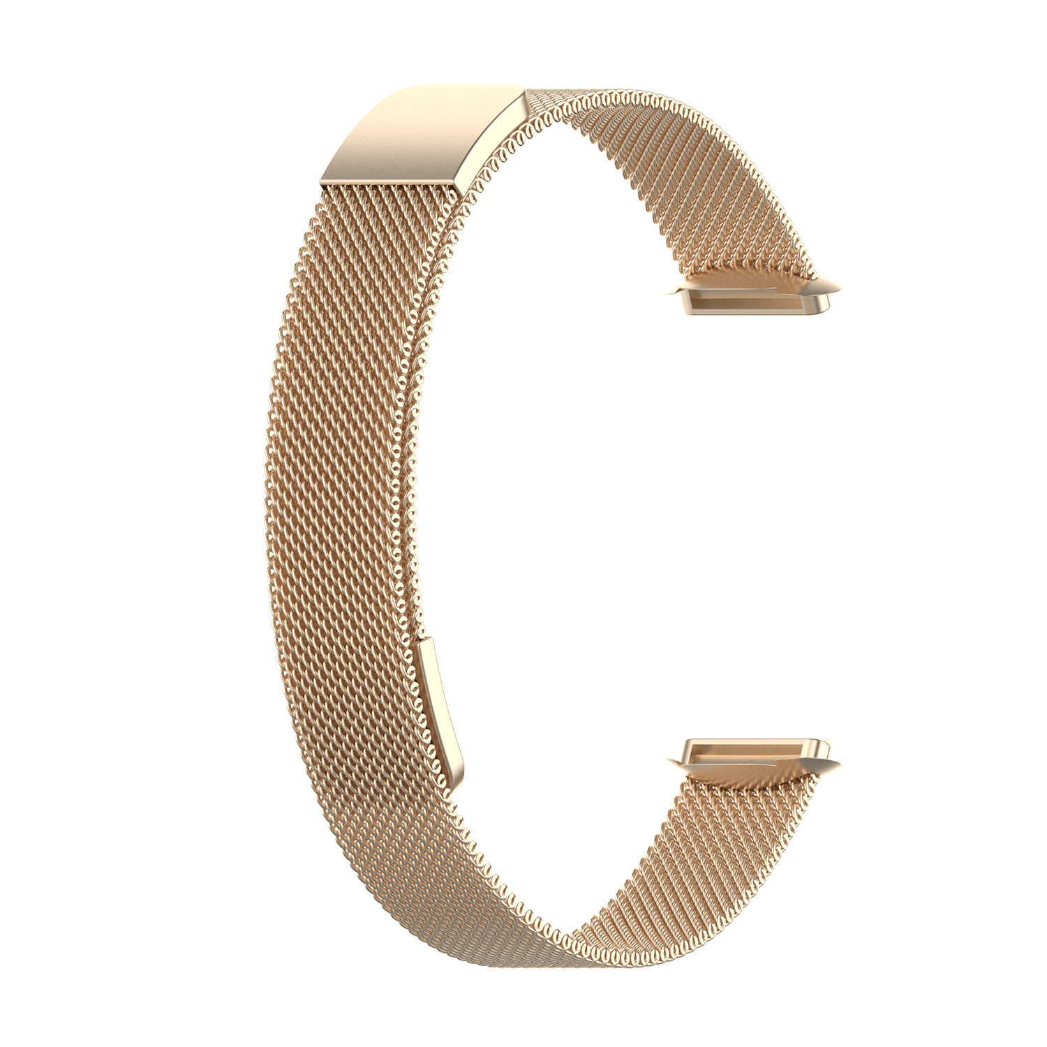 Cinturino loop in maglia milanese per Fitbit Luxe - champagne