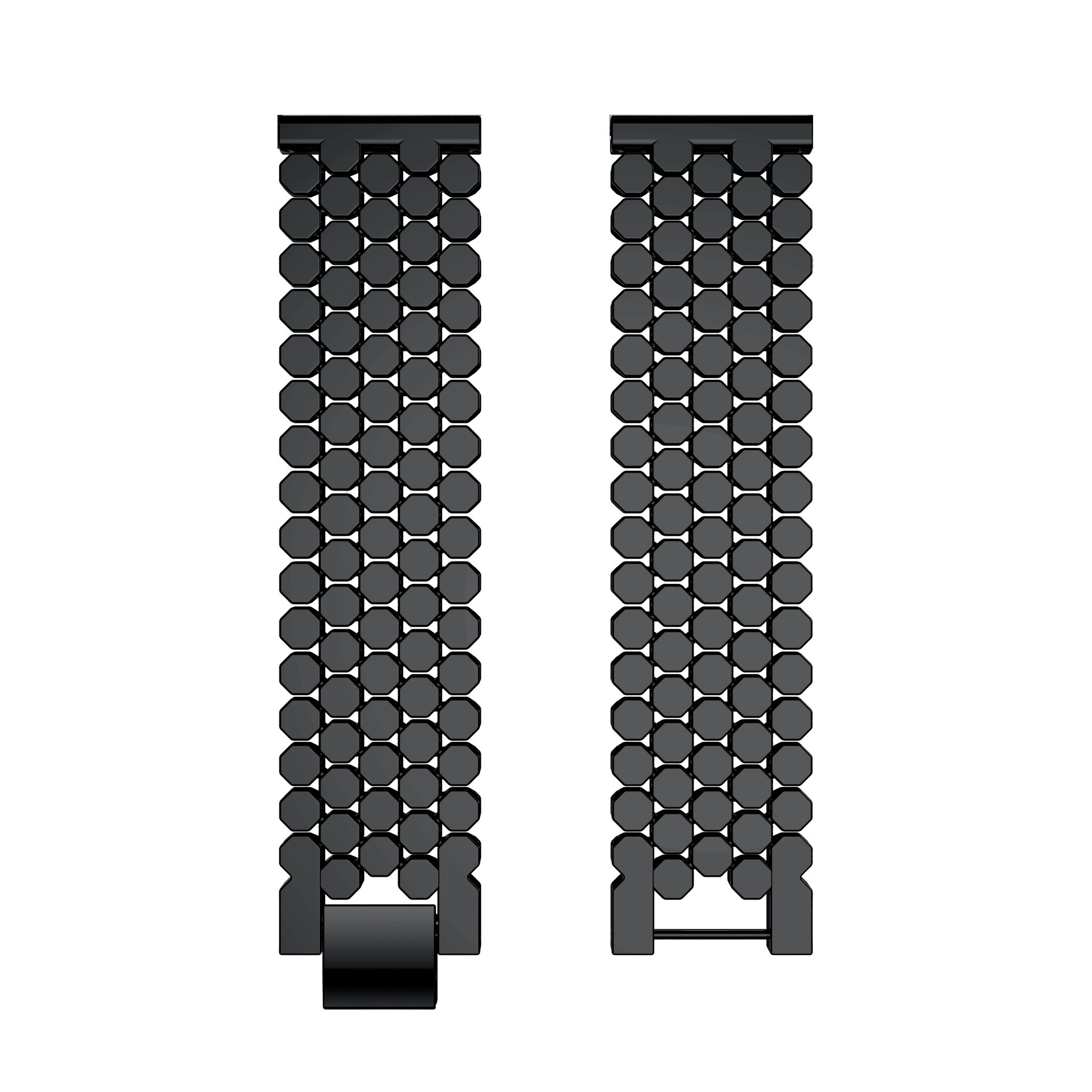 Cinturino a maglie in acciaio a forma di pesce per Huawei GT - nero
