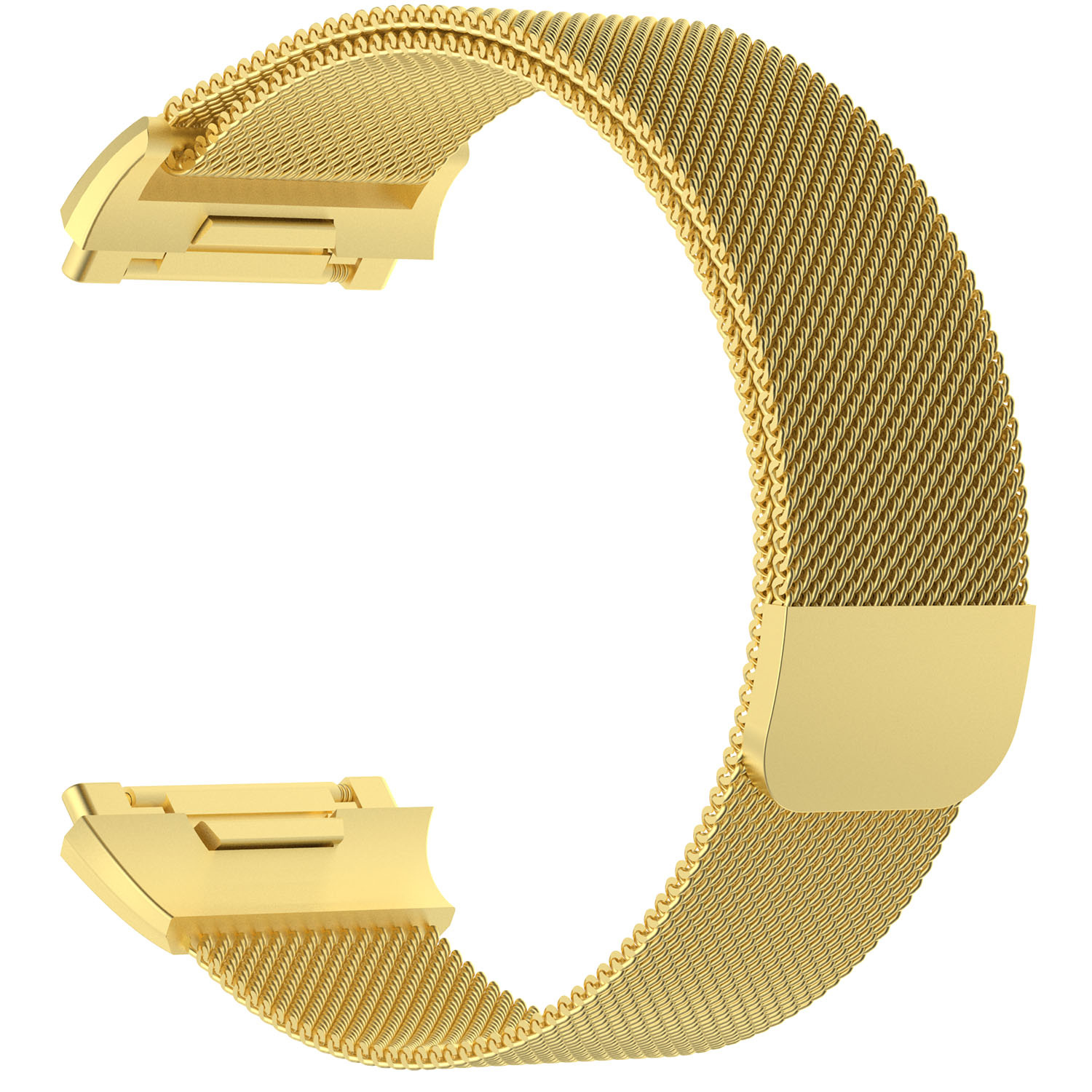 Cinturino loop in maglia milanese per Fitbit Ionic - oro
