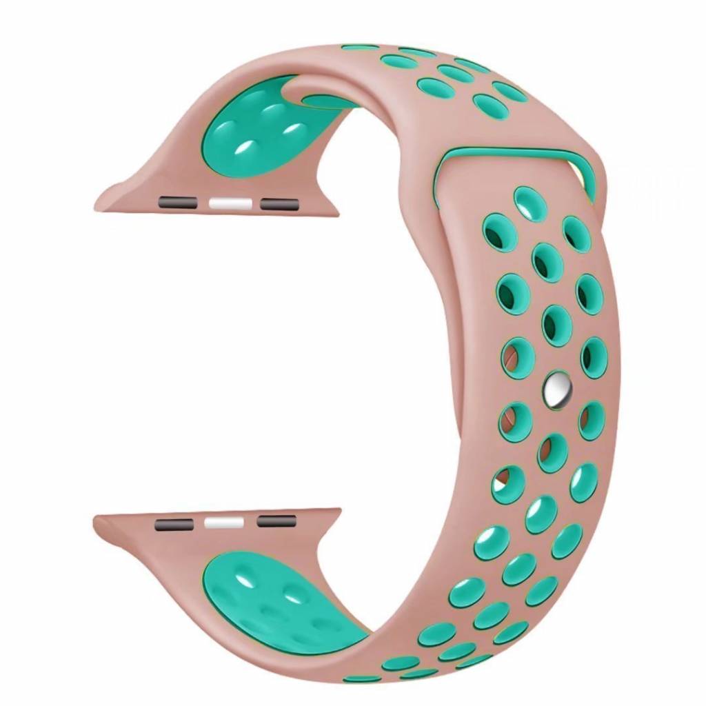 Cinturino doppio sport per Apple Watch - rosa azzurro
