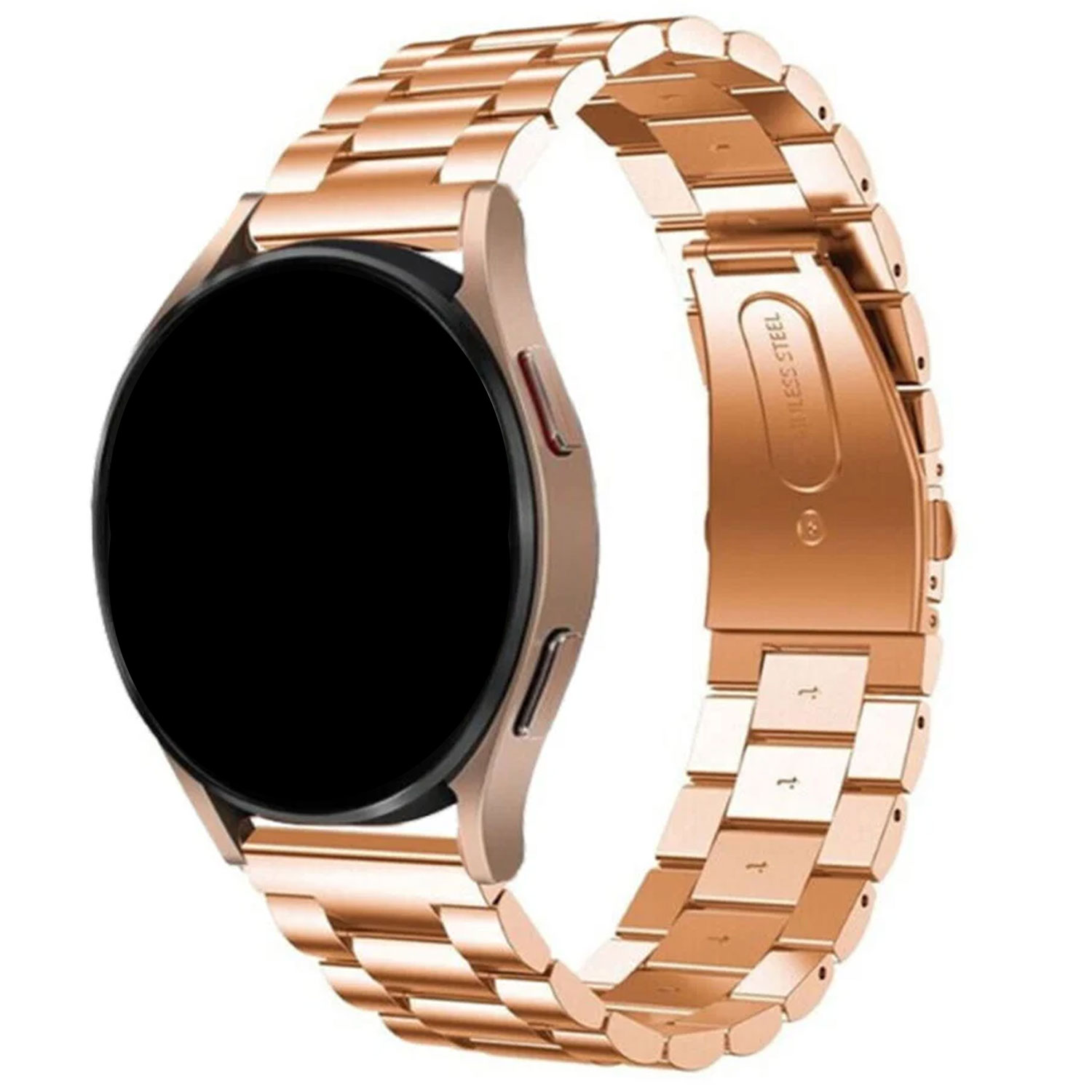  Cinturino a maglie in acciaio con perline per Samsung Galaxy Watch 5 Pro - oro rosa