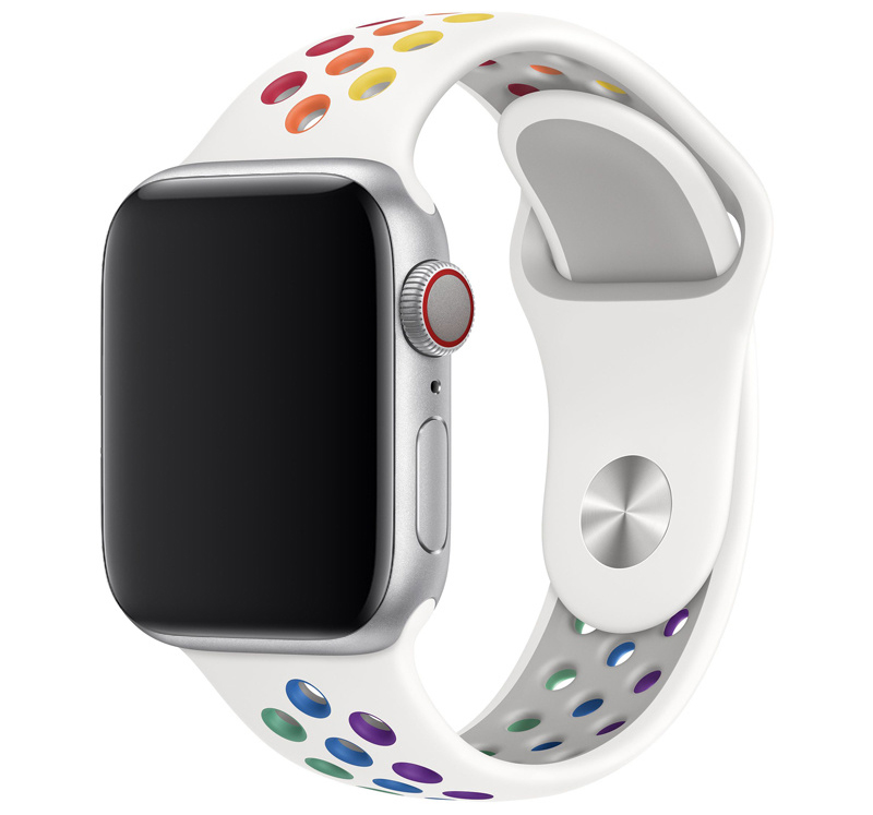 Cinturino doppio sport per Apple Watch - bianco colorato