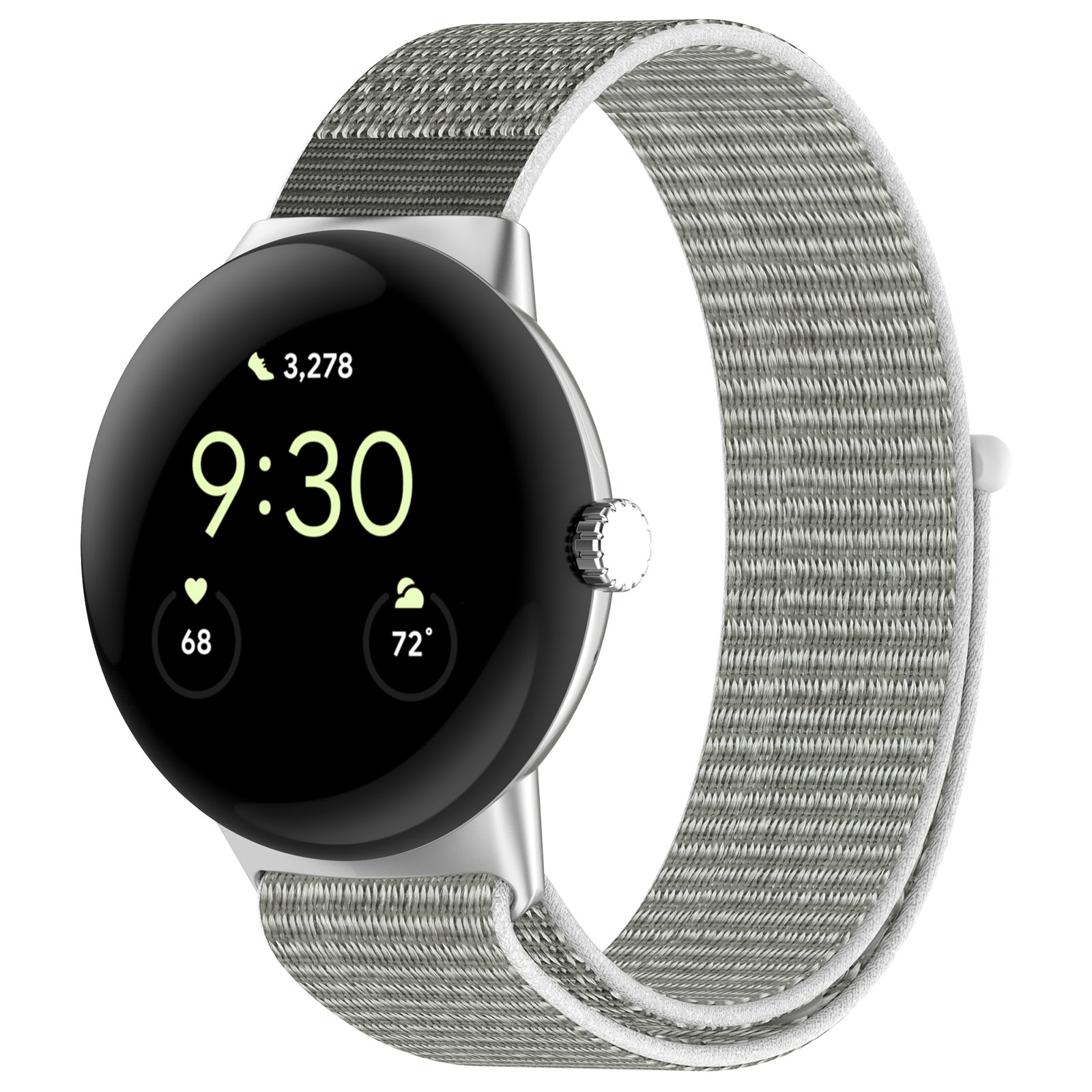 Cinturino nylon sport loop per Google Pixel Watch - conchiglia