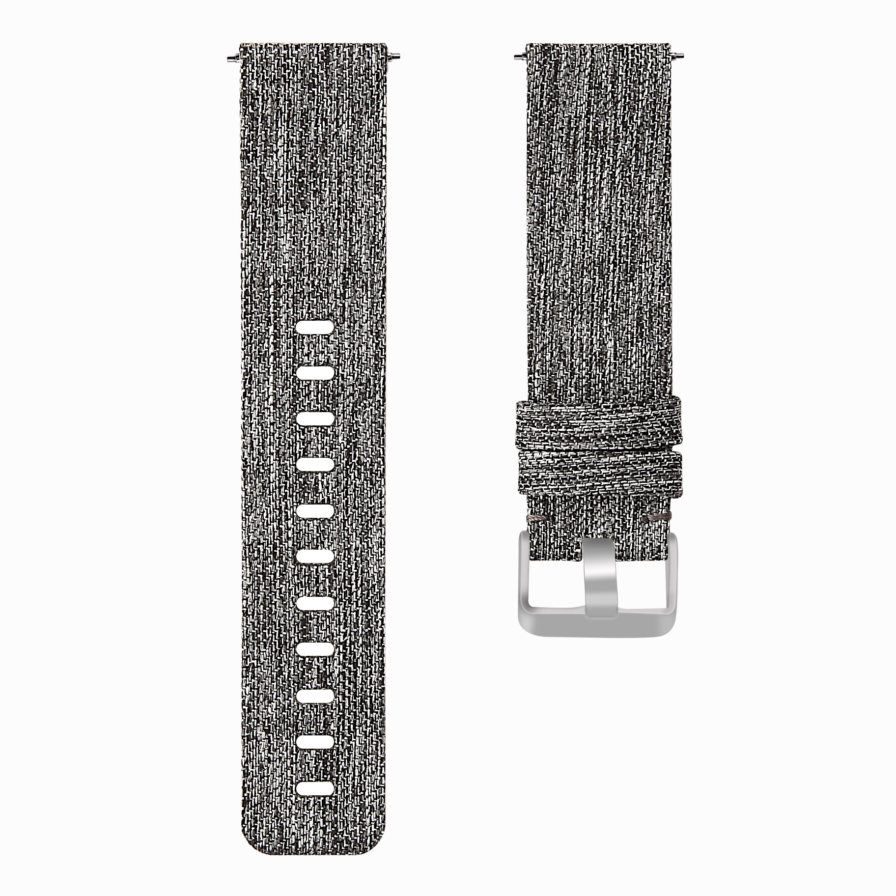 Cinturino con fibbia in nylon per Fitbit Versa - grigio scuro