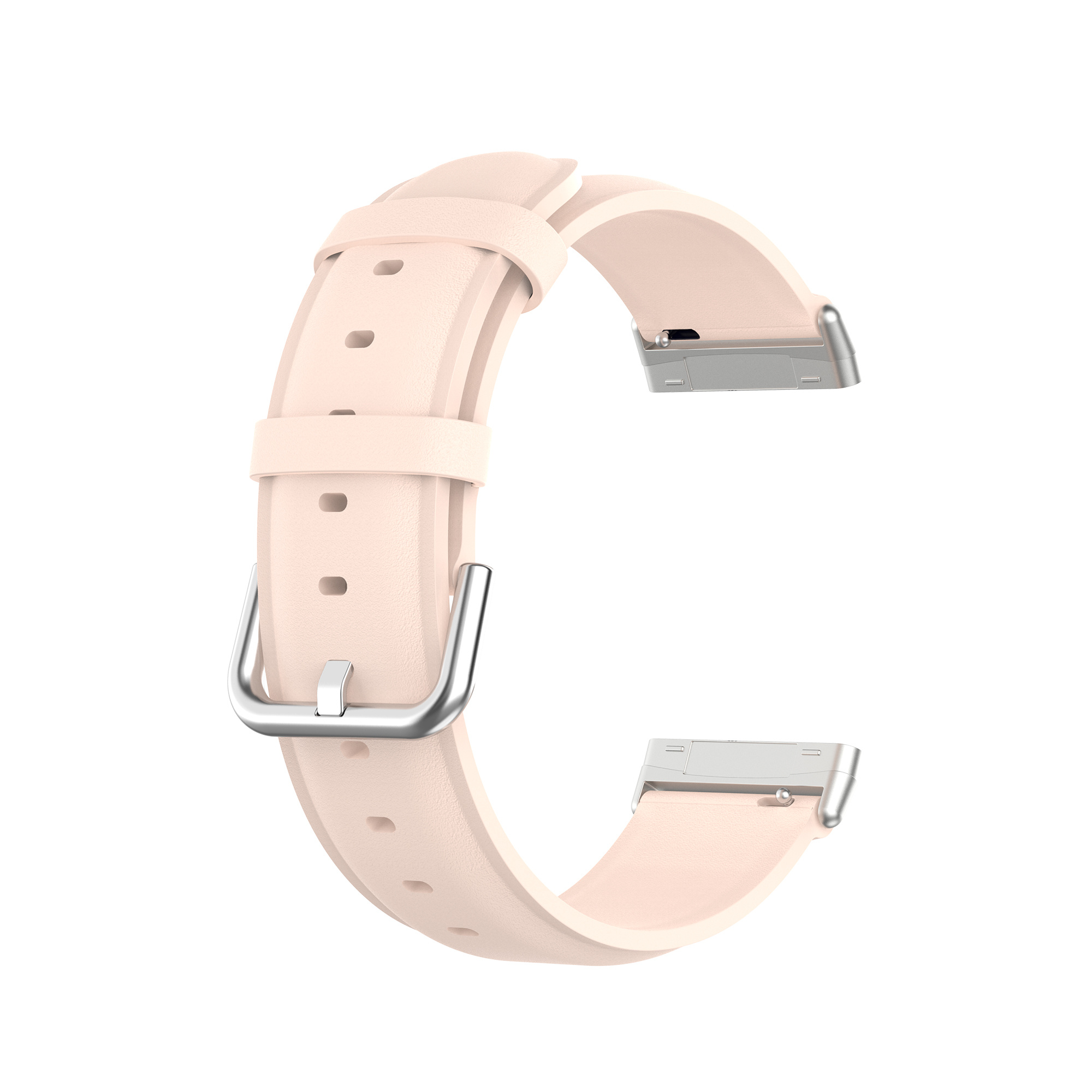 Cinturino in pelle per Fitbit Versa 3 / Sense - rosa