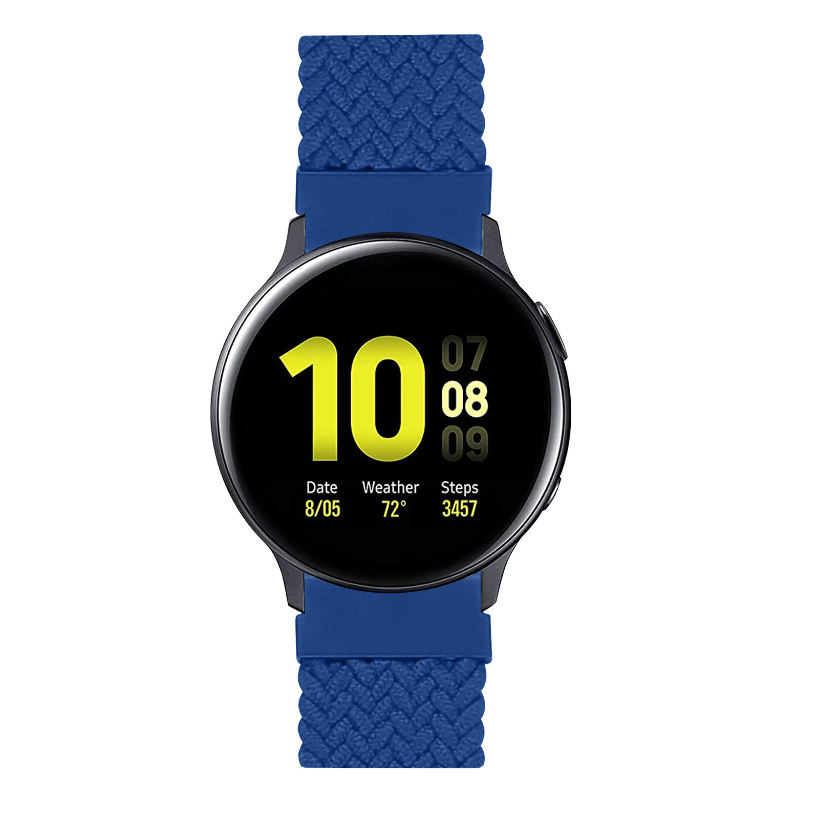 Cinturino Solo intrecciato in nylon per Samsung Galaxy Watch - blu atlantico
