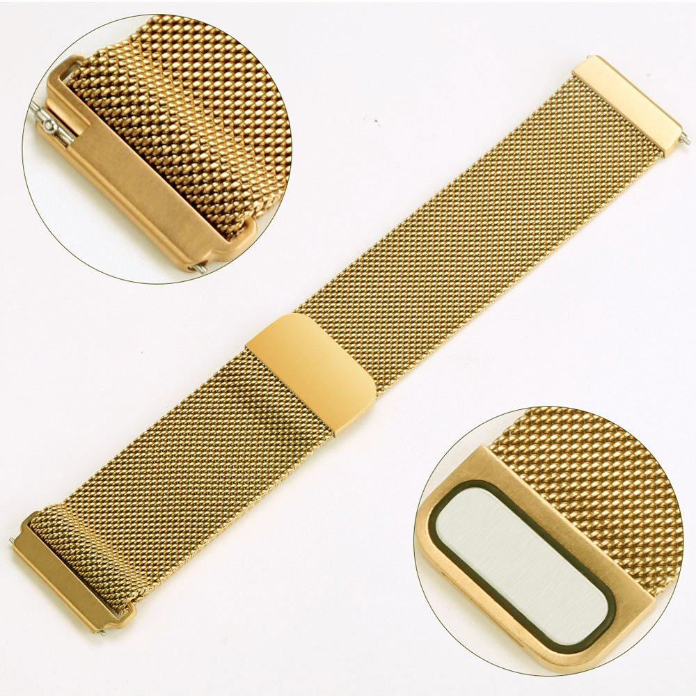 Cinturino loop in maglia milanese per Fitbit Versa - oro