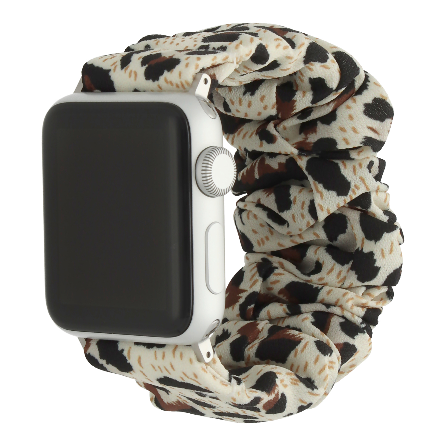 Cinturino elastico in nylon Scrunchie per Apple Watch - Pantera galassia