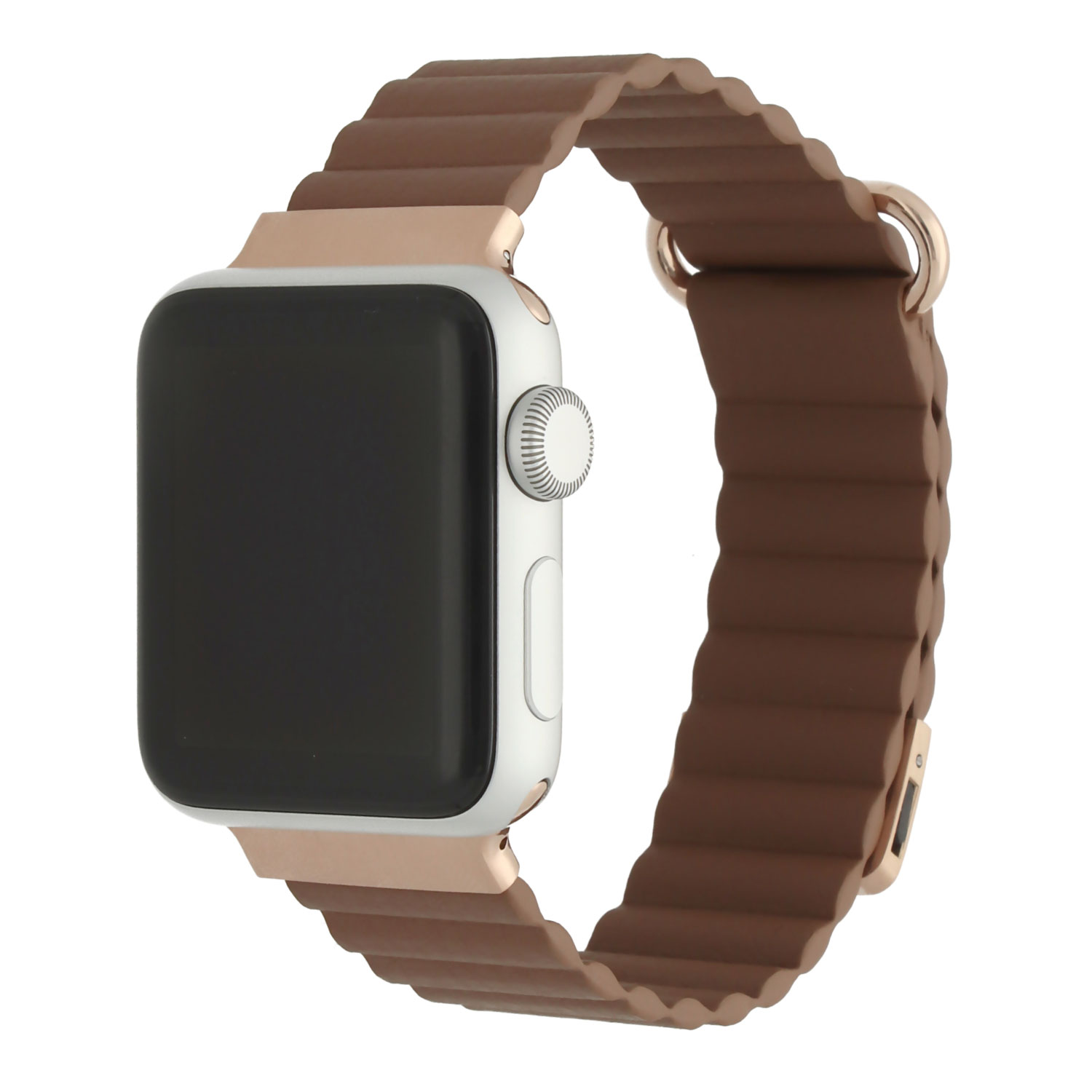 Cinturino Magna in pelle con magnete Apple Watch - Marrone