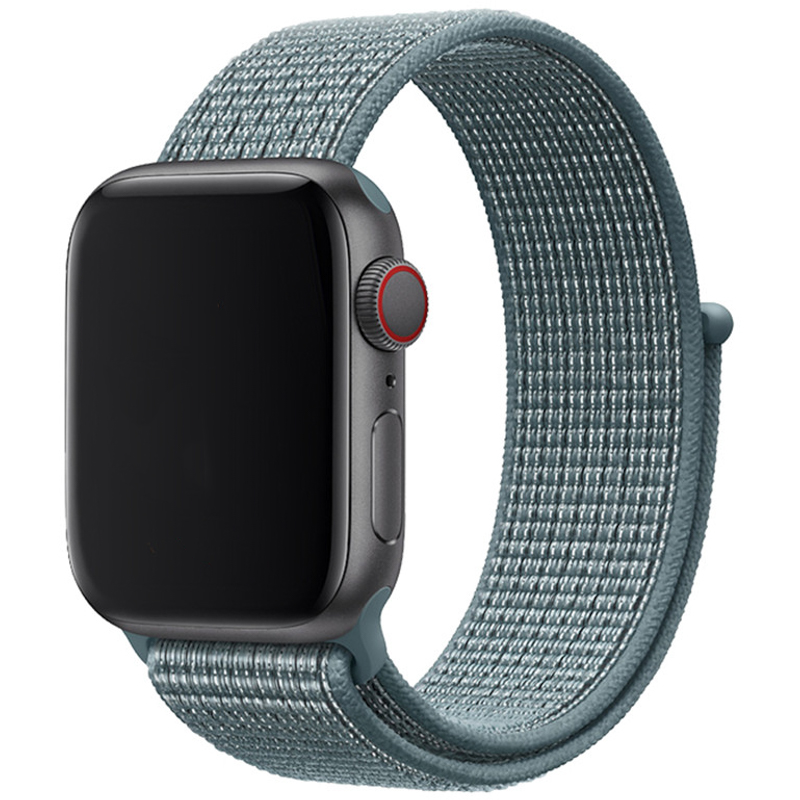 Cinturino nylon sport loop per Apple Watch - verde acqua