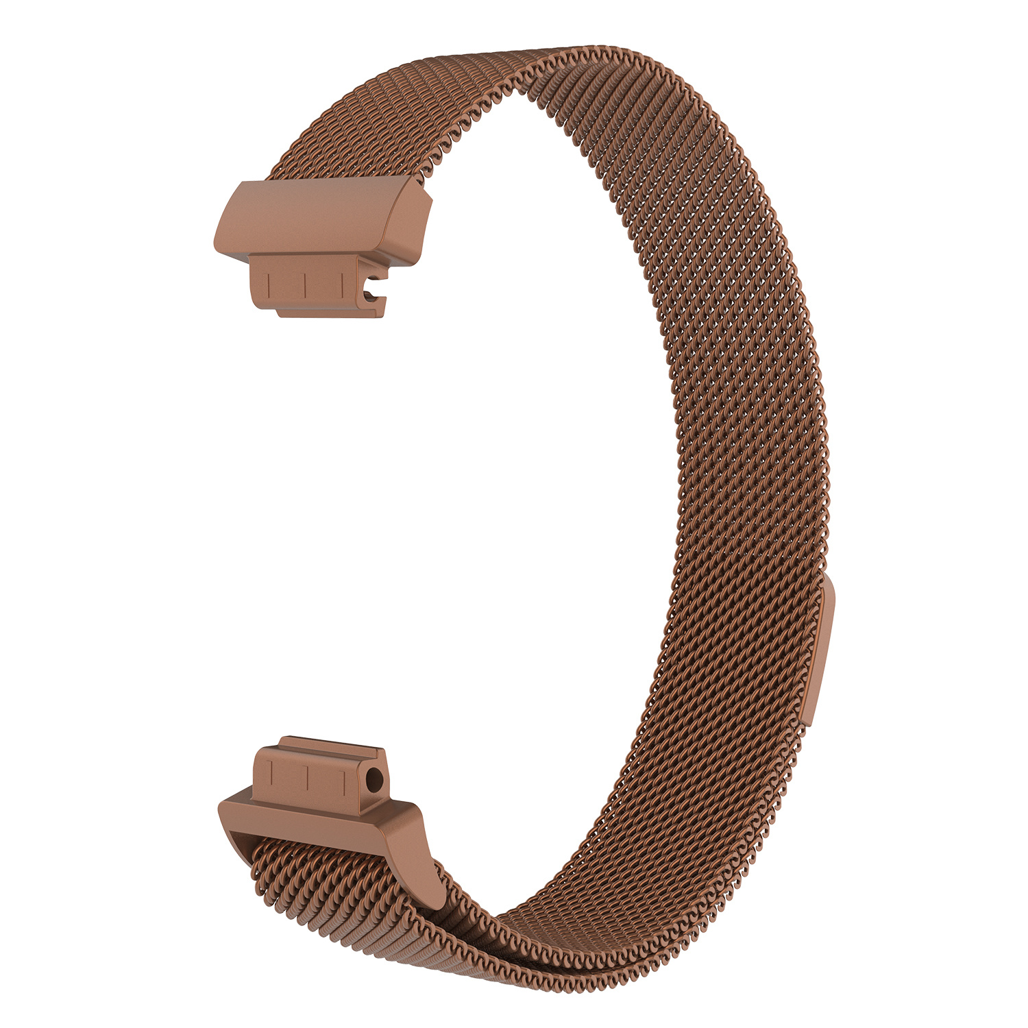Cinturino loop in maglia milanese per Fitbit Inspire - marrone