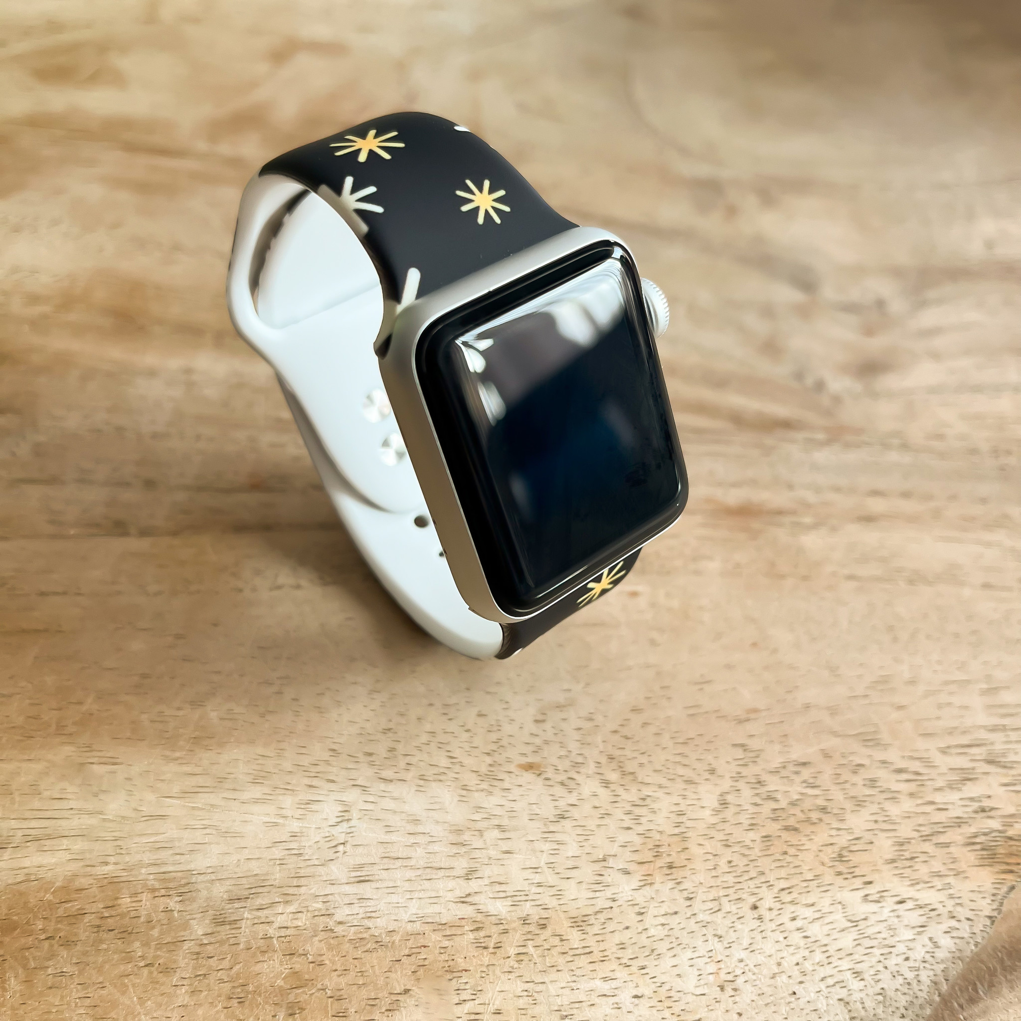 Cinturino sport con stampa per Apple Watch - Natale nero