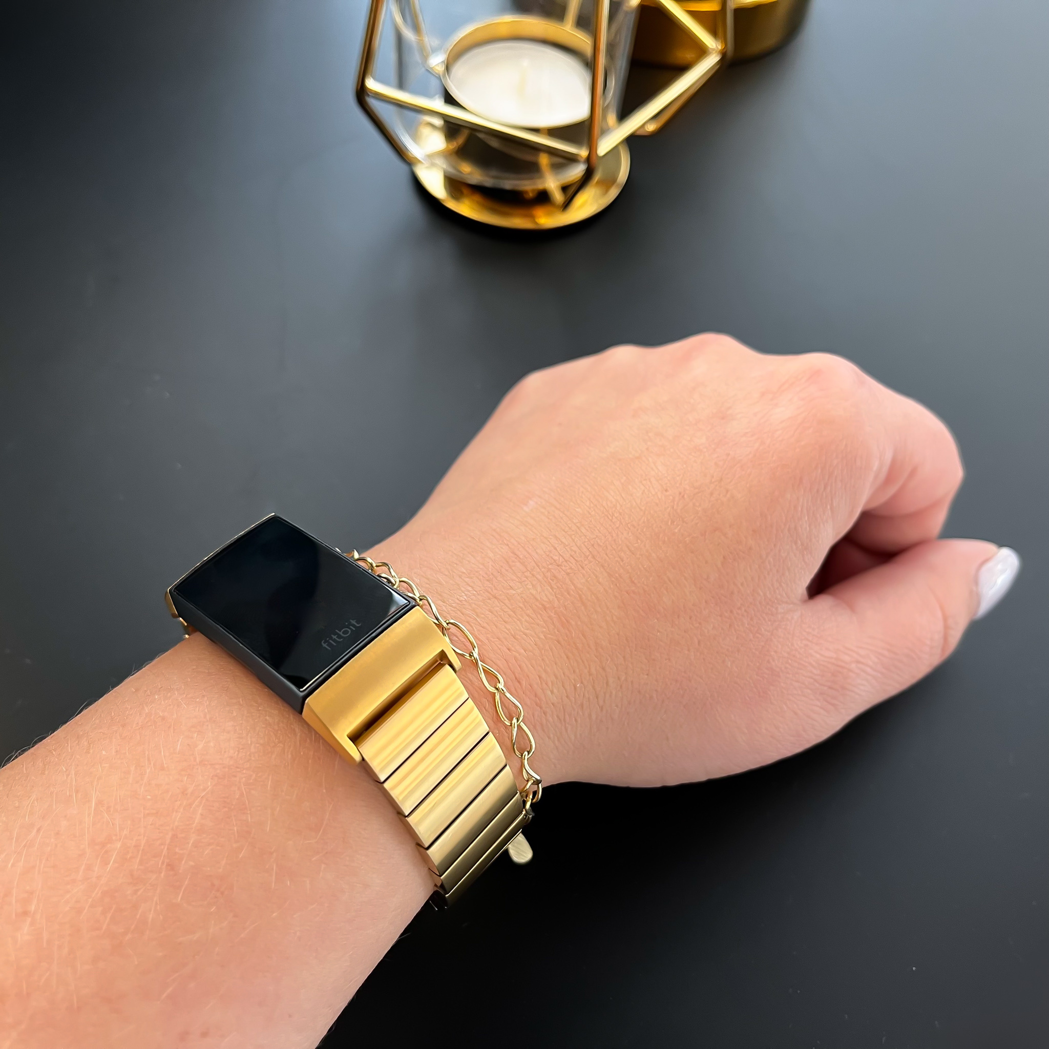 Cinturino a maglie per Fitbit Charge 3 & 4 - oro