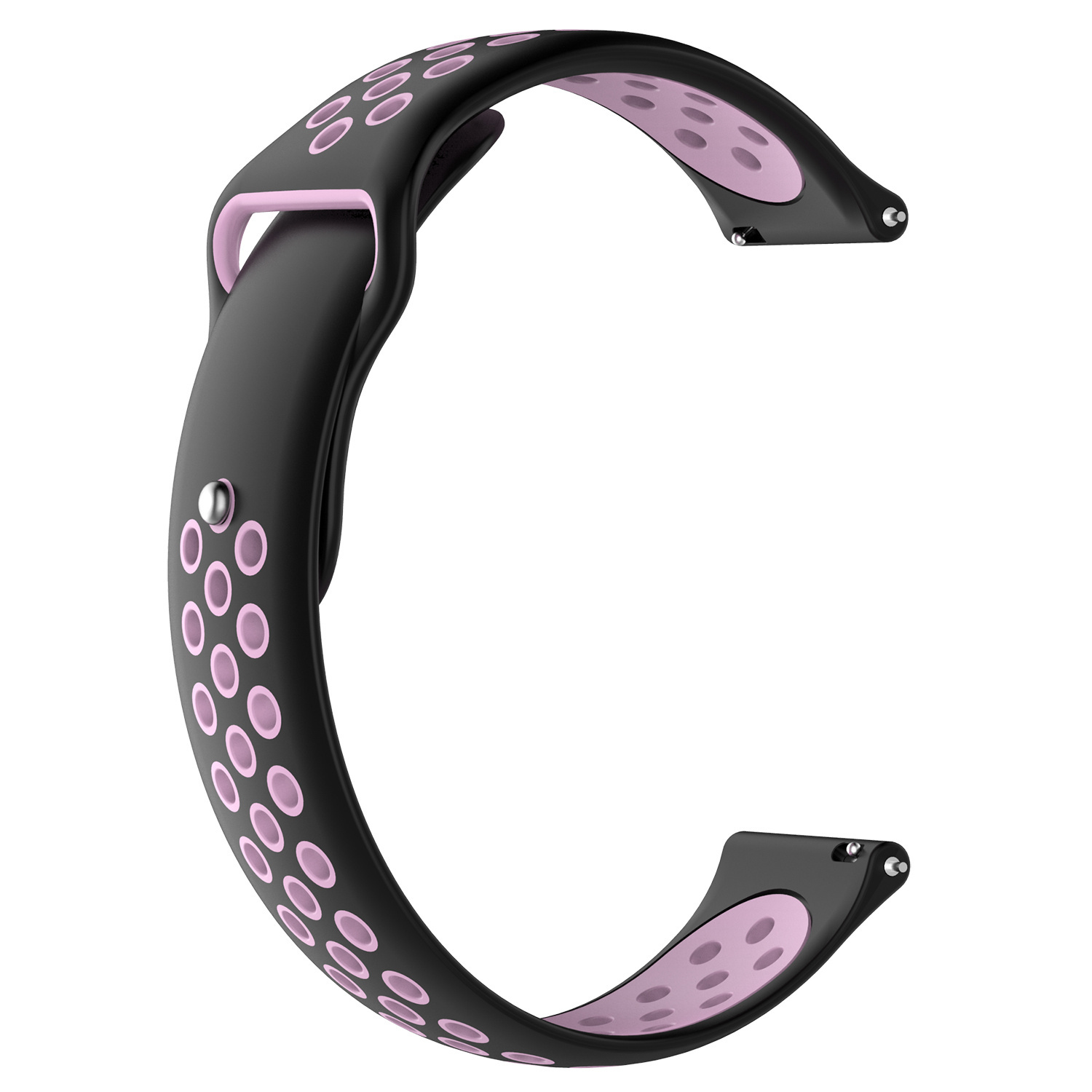 Cinturino doppio sport per Huawei Watch GT - nero rosa