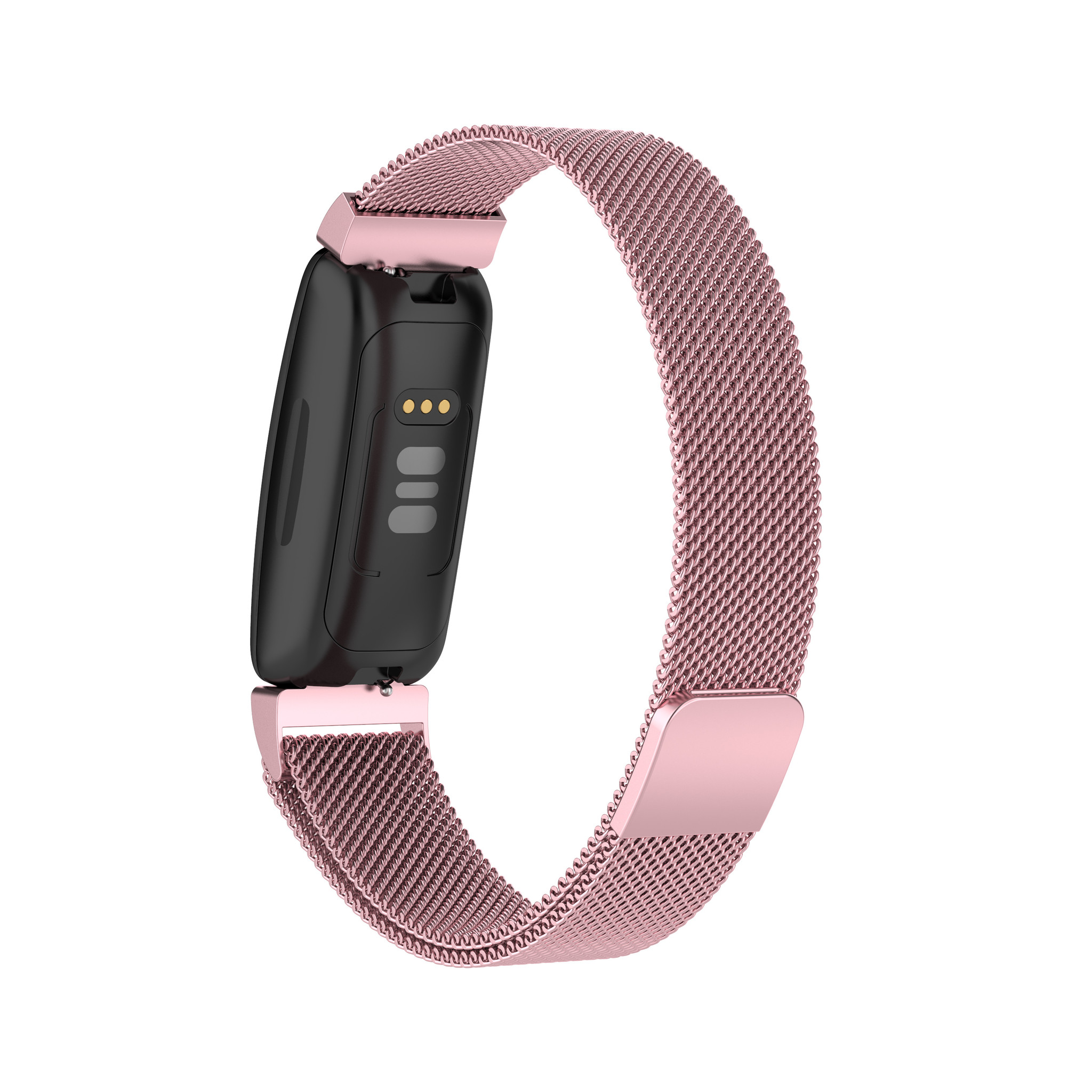 Cinturino loop in maglia milanese per Fitbit Inspire 2 - rosa