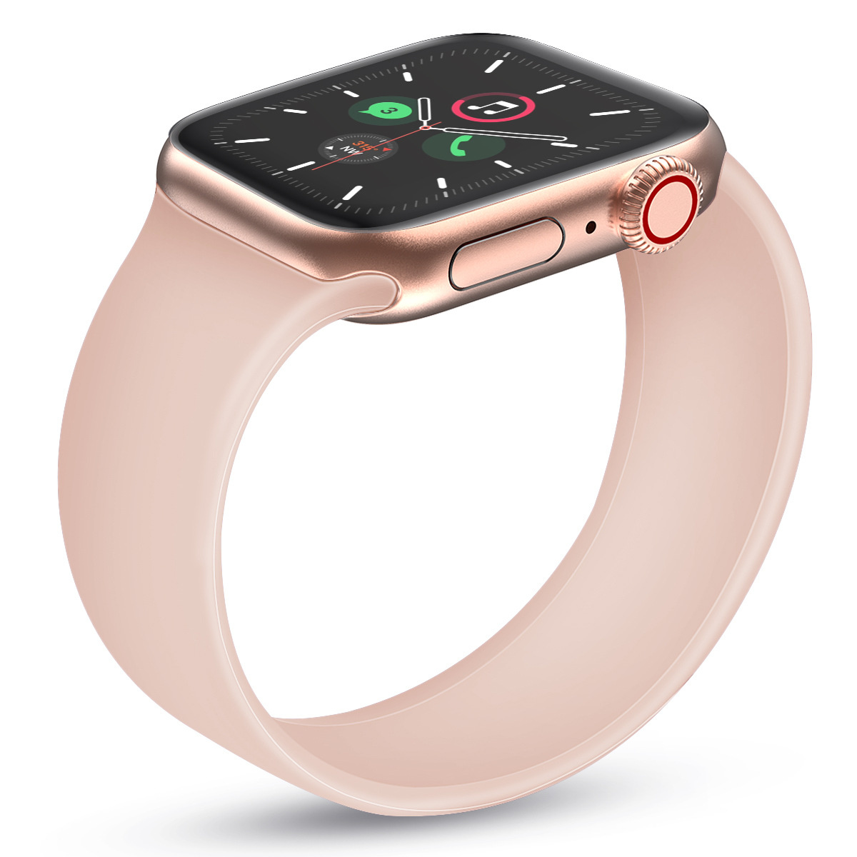 Cinturino sport solo loop per Apple Watch - sabbia rosa
