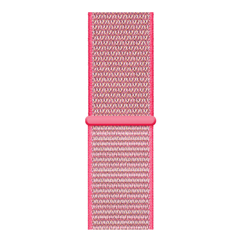 Cinturino nylon sport loop per Apple Watch - rosa rossa