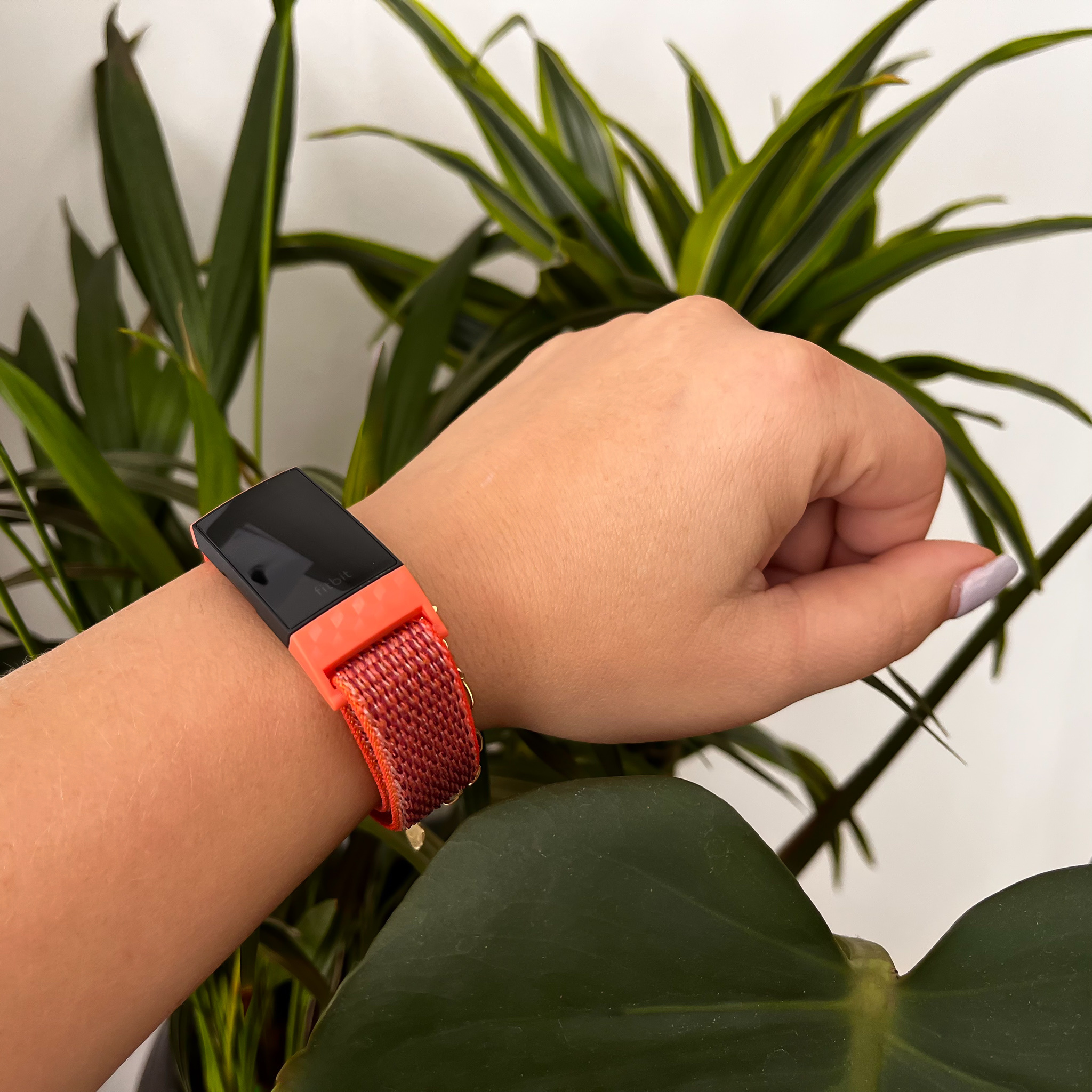 Cinturino in nylon per Fitbit Charge 3 & 4 - nettarina