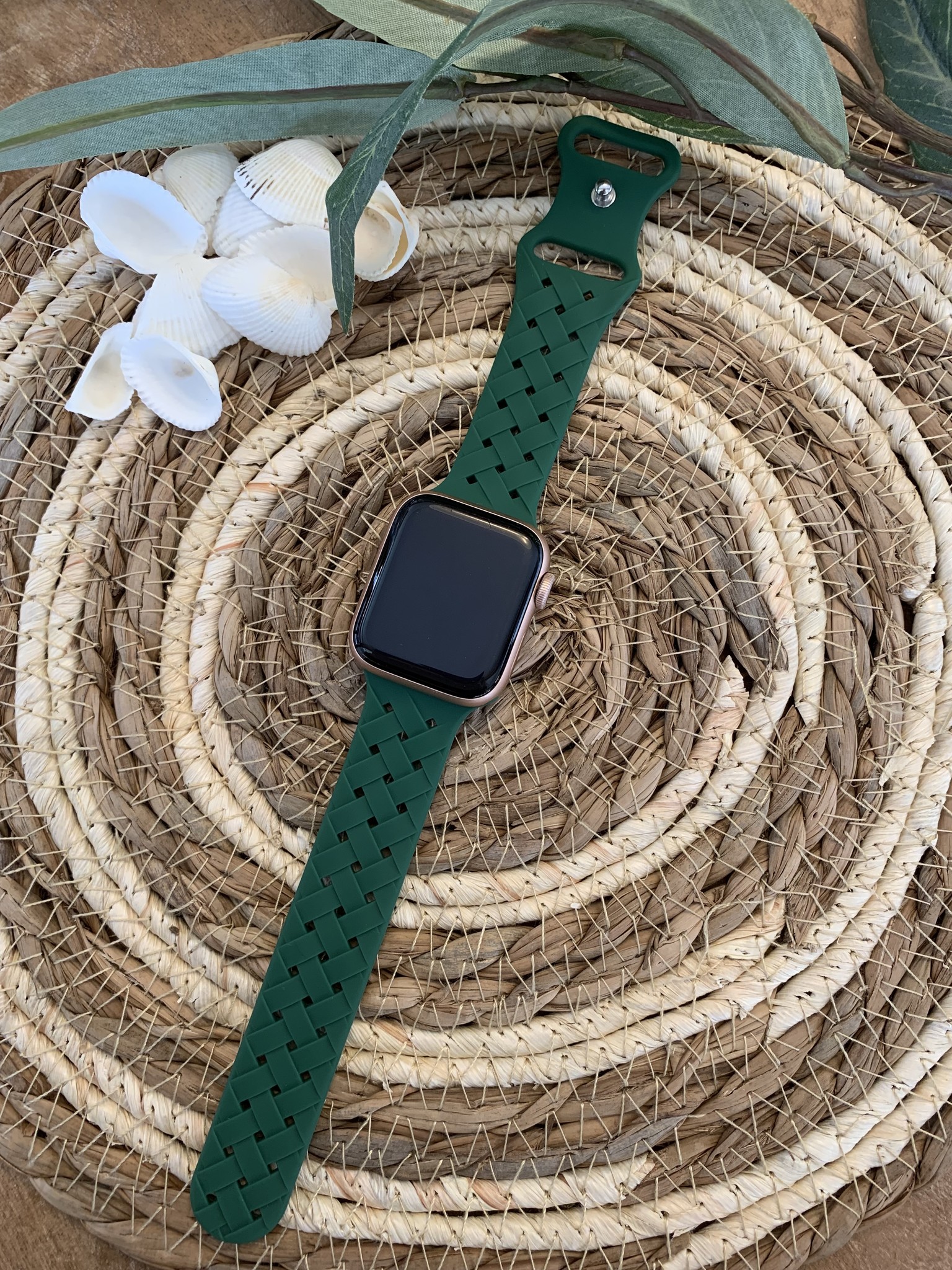Cinturino sport intrecciato per Apple Watch - verde