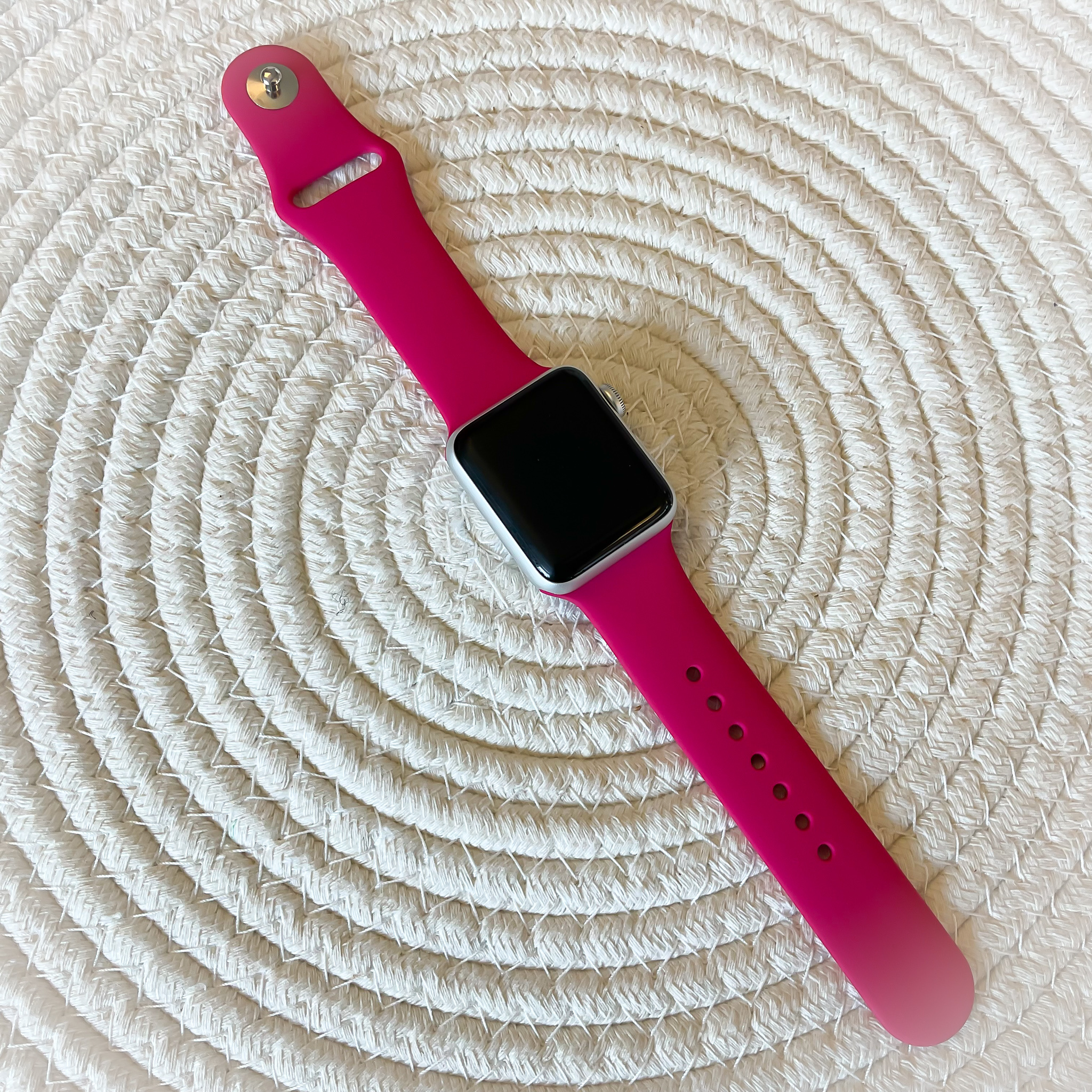 Cinturino sport per Apple Watch - rosa rossa