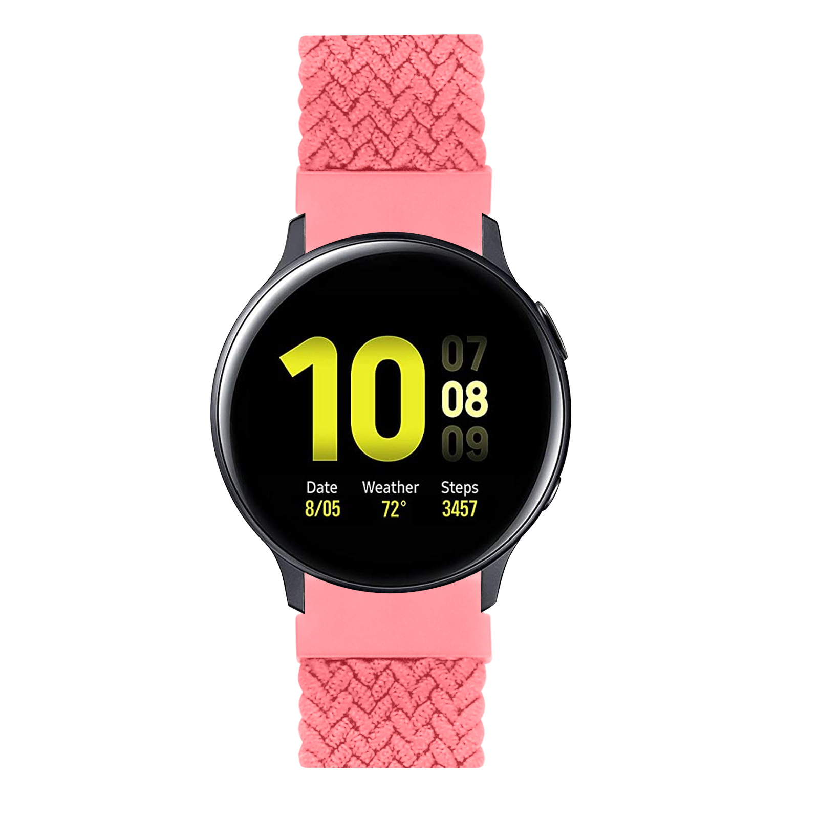Cinturino Solo intrecciato in nylon per Samsung Galaxy Watch - rosa punch